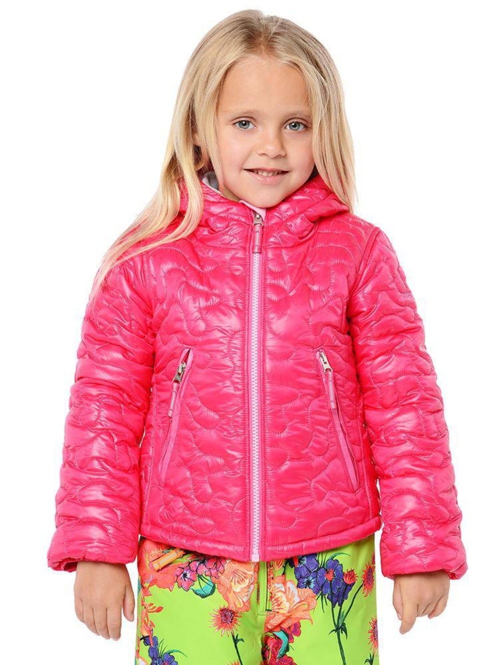 Obermeyer Hot Pink Hooded Lovey Jacket for Girls Size 4 Winter ~ Vacation!